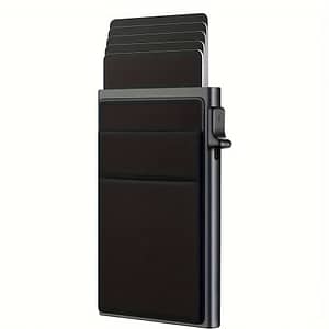 Men’s Rfid Blocking Pop-up Wallet With – Sleek Black Minimalist Credit Card Holder, For Everyday Use, Rfid | Sleek Wallet Design | Durable Exterior, Small Wallet Accessories Shop Online at Dubai Trades