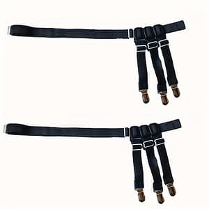 Men’s Shirt Stays For Tucking Shirts, Shirt Garter And Holder Securing Shirt Position For Men 1pair 2pcs Accessories Shop Online at Dubai Trades