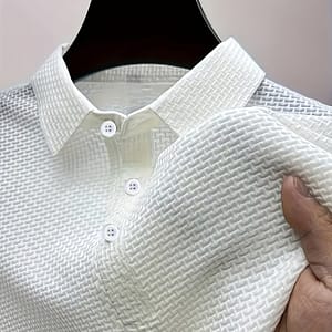 Men’s Short Sleeve Shirt For Summer, Breathable And Comfortable, Grid Short Sleeve Collar Golf Shirt Clothing Shop Online at Dubai Trades