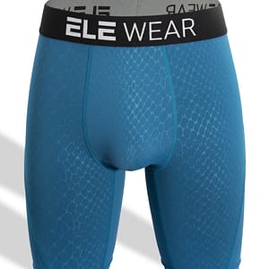 Men’s Snakeskin Embossed Long Leg Boxer Briefs Shorts, Breathable Comfy Quick Drying Moisture Wicking Stretchy Boxer Trunks, Sports Trunks For Running, Men’s Underwear Clothing Shop Online at Dubai Trades