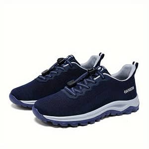 Men’s Trendy Solid Colour Woven Knit Breathable Trekking Shoes, Comfy Non Slip Durable Sneakers For Men’s Outdoor Activities Clothing, Shoes & Jewelry Shop Online at Dubai Trades