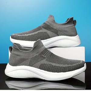 Men’s Trendy Solid Woven Knit Breathable Slip On Sock Shoes, Comfy Non Slip Soft Sole Sneakers For Men’s Outdoor Activities Clothing, Shoes & Jewelry Shop Online at Dubai Trades