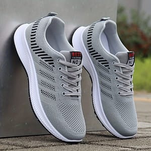 Men’s Trendy Woven Breathable Sneakers, Comfy Non Slip Durable Lace Up Shoes For Men’s Outdoor Activities Clothing, Shoes & Jewelry Shop Online at Dubai Trades