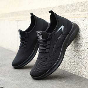Men’s Trendy Woven Knit Breathable Sneakers, Comfy Non Slip Lace Up Shoes For Men’s Outdoor Activities Clothing, Shoes & Jewelry Shop Online at Dubai Trades