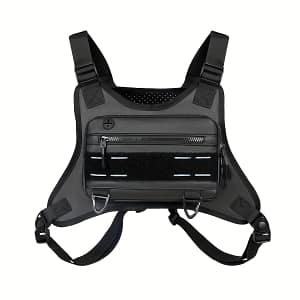 Men‘ Chest Bag, Lightweight Front Chest Pack, Running Vest Bag With Built-in Phone Holder & Extra Storage For Workouts, Running, Cycling Clothing, Shoes & Jewelry Shop Online at Dubai Trades