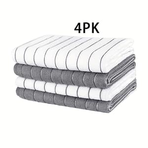 Microfiber Kitchen Towels – Rapidly Suck Up Liquids With Stylish Extra-wide Gray & , Extra-thick, For Effortless Cleaning And Drying Cleaning Cloths Shop Online at Dubai Trades