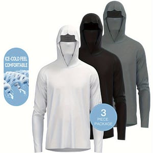 () Middle East Three-pack Men’s Hoodie, Sports Magic Quick-dry Turban Style Breathable Long Sleeve, Fishing Hiking Outdoor Running Face Towel Quick Clothing Shop Online at Dubai Trades