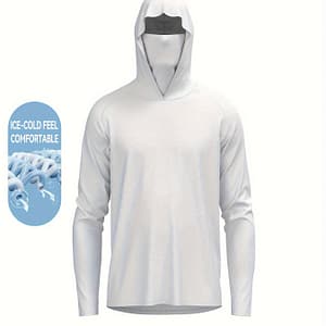Middle Eastern Men’s Hoodie, Sports Magic Quick-dry Towel Breathable Long Sleeve Fishing Hiking Outdoor Running Drawstring Scarf Quick Clothing Shop Online at Dubai Trades