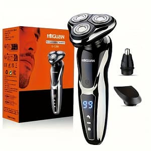 Miguan 3-in-1 Electric For Men – Usb Rechargeable, Portable Shaver With Nose Hair Trimmer & 3d , Digital Display Beauty & Personal Care Shop Online at Dubai Trades