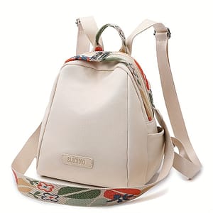 Minimalist Solid Color Small Backpack, Versatile Daily Use Commuter Rucksack For Women Clothing, Shoes & Jewelry Shop Online at Dubai Trades