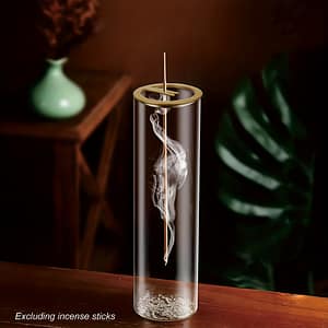 Modern Detachable Glass Incense Holder: 18cm/7in, 1.0mm-3.0mm, 0.039-0.12inch, Easy To Clean, Dustproof, No Thread, No Feather, Perfect For Home Decor, Yoga, Meditation Home & Kitchen Shop Online at Dubai Trades