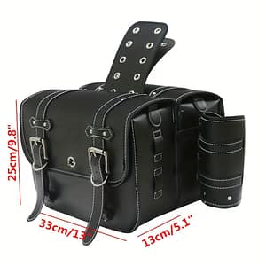 Motorcycle Pu Leather Bags Side Bags Tool Bags With Lock And Cup Holder For For Dyna For For For Accessories Shop Online at Dubai Trades