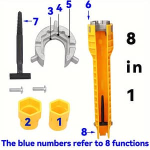 Multifunction Faucet Wrench Sink Installer Tools Water Pipe Spanner Tackle Tool Fit For Toilet Bathroom Kitchen Business, Industry & Science Shop Online at Dubai Trades