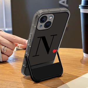 N Graphic Protective Phone Case With Invisible Holder For Iphone 15/14/13/12/11 Pro Max/xr/xs Max/x/8/7 Plus Protector Soft Cover Basic Cases Shop Online at Dubai Trades