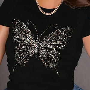 Neck T-shirt, Short Sleeve Casual Top For , Women’s Clothing Clothing Shop Online at Dubai Trades