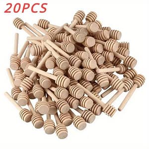 New 20pcs/set Long Stir High Mixing Handle Jar Spoon Wood Kitchen Business, Industry & Science Shop Online at Dubai Trades