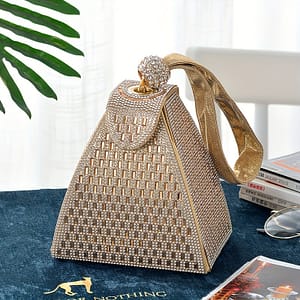 New Triangle Handheld Diamond Handbag Banquet Bag Cheongsam Dress Bag Handbag Meeting Bag Handbag Clothing, Shoes & Jewelry Shop Online at Dubai Trades