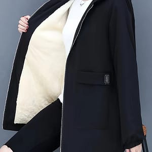 New Winter Jacket For Women, Medium-long, With Extra Warmth And Loose Fit, Slimming, Hooded, And Wide Clothing Shop Online at Dubai Trades