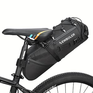 Newboler Large Capacity Bicycle Bag, Adjustable Strap, Black – Ideal For Long-distance Cycling Bike Racks & Bags Shop Online at Dubai Trades