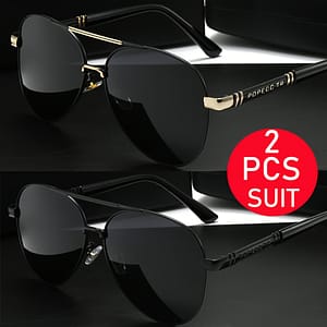 Of Polarized Sunglasses Designed For Couples, Suitable For Both Men And Women, Featuring A Large Frame Ideal For Driving, Outdoor Activities, And Fishing. Accessories Shop Online at Dubai Trades
