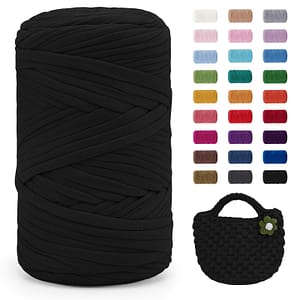 Of -shirt Yarn, 400g/120m Polyester Ribbon Yarn For Crochet, Diy Crafts, Home Decor, Bags, Baskets, Carpets – Thick Crochet Yarn Arts, Crafts & Sewing Shop Online at Dubai Trades