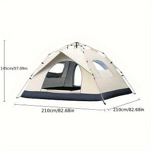 Outdoor Camping Automatic Quick Opening Tent, Silver-coated Waterproof Sunshade Picnic Tent Camping & Hiking Shop Online at Dubai Trades