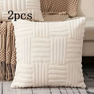Pack Of 2 Bohemian Decorative Throw Pillow Covers 18×18 Inch Sofa Bed, Farmhouse Autumn Home Decor, Soft Velvet Corduroy 45x45cm, Assorted Sizes Decorative Pillows Shop Online at Dubai Trades