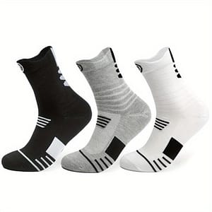 Pack Of 3 Pairs Basketball Socks Men’s Towel Bottom Socks Elite Socks Mid-long High Top Socks Sports Socks Clothing Shop Online at Dubai Trades
