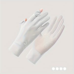 Pair Of Solid Color Summer Gloves Short Breathable Touchscreen Mesh Breathable, Outdoor Driving Fashion Gloves, Great Gift Accessories Shop Online at Dubai Trades