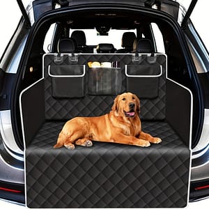 Pet Car With 3 Storage Pockets – , For Backseat Protection Car Travel Accessories Shop Online at Dubai Trades