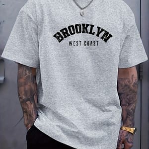 Plus Size Men’s T-shirt, Print, Summer Trendy Short Sleeve Tees For Male, Big & Tall Clothing, Shoes & Jewelry Shop Online at Dubai Trades