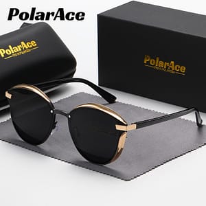 Polarace Unisex Polarized Glasses, Alloy & Acetate Oval Frame, Abs Lens, Uv Protection, , Daily Leisure Sports Glasses With Case, Decorative Eyewear For Outdoor Activities Accessories Shop Online at Dubai Trades