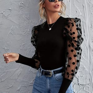 Neck T-shirt, Casual Short Sleeve T-shirt For , Women’s Clothing Clothing Shop Online at Dubai Trades 3