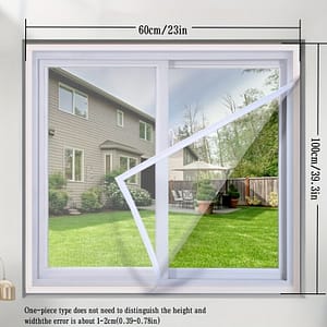 Polyester Anti-mosquito Window Screen Net, Self-adhesive No-drill Installation, Enhanced Mesh Curtain For Fly Bug Protection, Breathable & Transparent Hardware Shop Online at Dubai Trades