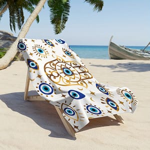 Polyester Eye Pattern Beach Towel – Knit , 250gsm, Cartoon Contemporary , Oblong , -dry Swim & Travel Towel For Men And Women, For Beach, Pool, , Camping Bath Shop Online at Dubai Trades 2