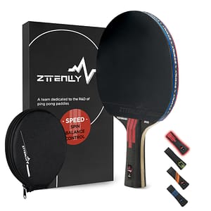 Pong Paddle With Carbon Technology | Performance-series,7-ply Blade, , Thicker Protector Case | Table Tennis Racket For Professional Or Training Play Leisure Sports & Game Room Shop Online at Dubai Trades