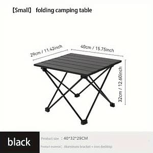 Portable Aluminum Alloy Folding Table For Outdoor Picnic, Camping, And Bbq – , Lightweight, With Sturdy Leg Base Design, Foldable For And Storage Camping & Hiking Shop Online at Dubai Trades