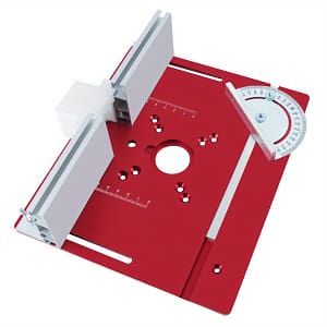 Premium Aluminum Router Table Insert Plate With Miter Gauge – Cnc Machined, 240x200mm – Ideal For Diy Woodworking & Electric Milling Power & Hand Tools Shop Online at Dubai Trades