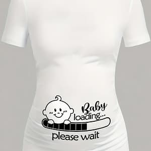 Print Short-sleeve T-shirt For Pregnant Women 17 Clothing, Shoes & Jewelry Shop Online at Dubai Trades 2