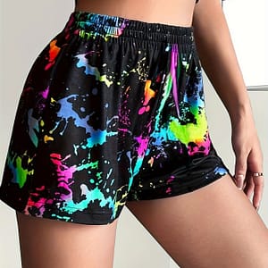 Print Waist Shorts, Casual Skinny Shorts For , Women’s Clothing Clothing Shop Online at Dubai Trades
