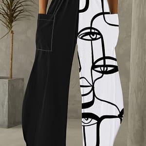 Printed Wide Leg Pants Clothing Shop Online at Dubai Trades