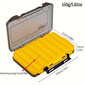 Proberos 1pc Double-sided Waterproof Fishing Tackle Box, Plastic Fishing Lure Bait Storage Case, Fishing Gear Fishing Shop Online at Dubai Trades