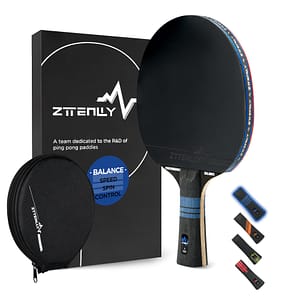 Professional Pong Paddle With Carbon Technology – 7-ply Blade, & Thick Protective Case | Ideal For Training & Competitive Play Leisure Sports & Game Room Shop Online at Dubai Trades 2