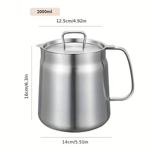 Pure Cook Stainless Steel Multi-functional Oil Filter Pot With Frying Basket & Strainer – Kitchen Essential Cookware Shop Online at Dubai Trades