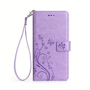 Purple Pattern Protective Phone Case For Galaxy A15 4g A15 5g With Card Slots Bumpers Shop Online at Dubai Trades
