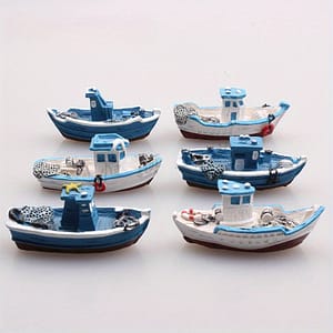 Resin Mini Simulation Yachts: Sand Table Accessories, Micro Landscape Decorations, Aquarium Decoration, Resin Small Boats For Indoor Use Aquarium Décor Shop Online at Dubai Trades