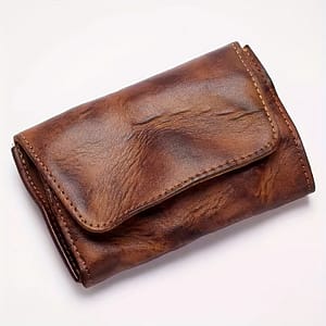Retro Top Layer Cowhide Leather Card Holder, Multi-card Slots Coin Purse Accessories Shop Online at Dubai Trades