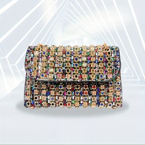 Rhinestone Clutch Bag For Women, Luxury Chain Shoulder Bag, Shiny Glitter Handbag Purse For Party Prom Banquet Evening Clothing, Shoes & Jewelry Shop Online at Dubai Trades