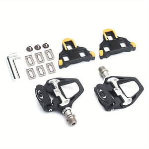 Road Bike Pedals, 268g/pair Lightweight Bicycle Pedals With Cleats Set, Compatible With System Cycling Shop Online at Dubai Trades 2