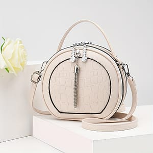 Round Crocodile Pattern Handbag, Fashion Mini Crossbody Bag, Women’s Zipper Shoulder Purse Clothing, Shoes & Jewelry Shop Online at Dubai Trades
